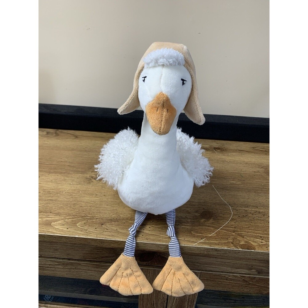 Bunnies By The Bay Avery The Aviator Snow Goose Plush Stuffed Animal